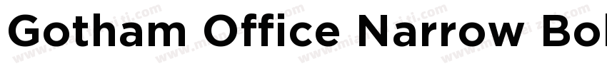 Gotham Office Narrow Bold字体转换